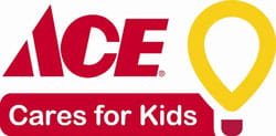 Ace cares for kids logo.